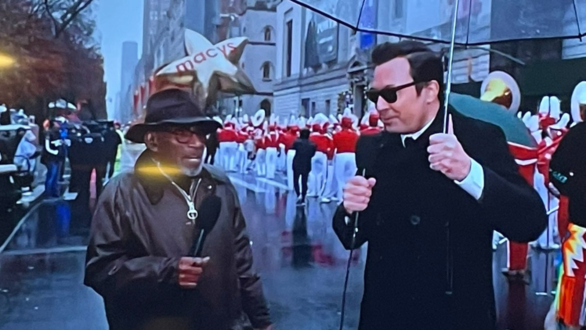 Featured image for Jimmy Fallon's Thanksgiving Parade Mishaps Steal the Show