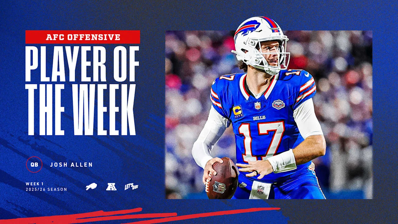 Josh Allen and J.J. McCarthy Shine as AFC Weekly Stars