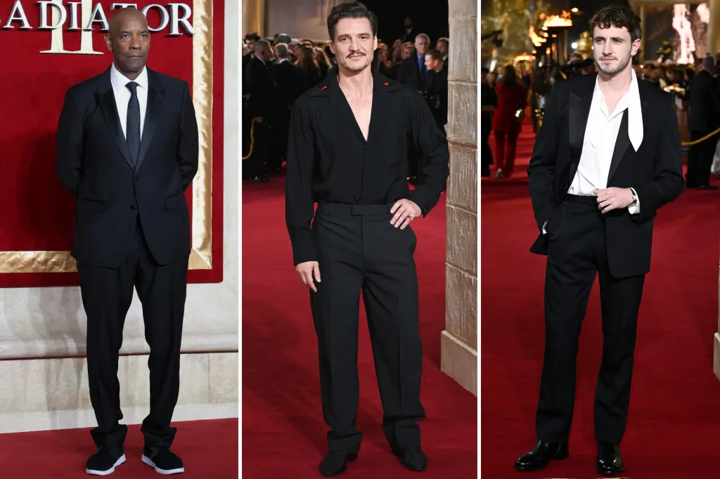 Featured image for Star-Studded 'Gladiator II' Premiere Sees Denzel Washington Meet King Charles