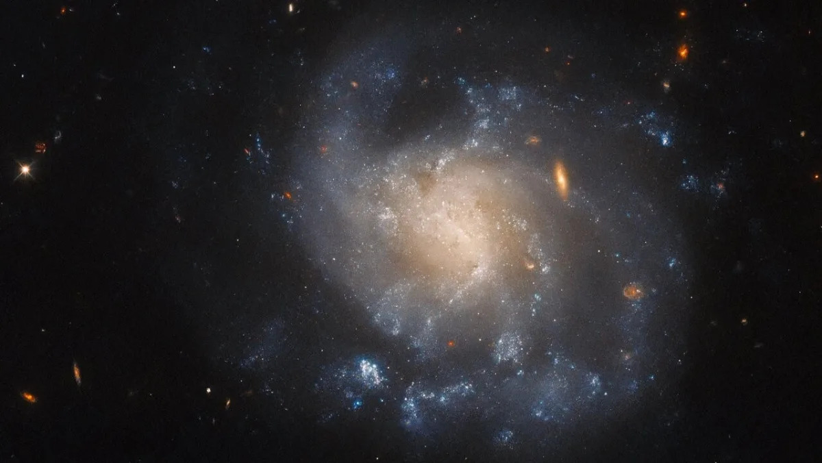 Solitary Galaxy Captured by Hubble Space Telescope