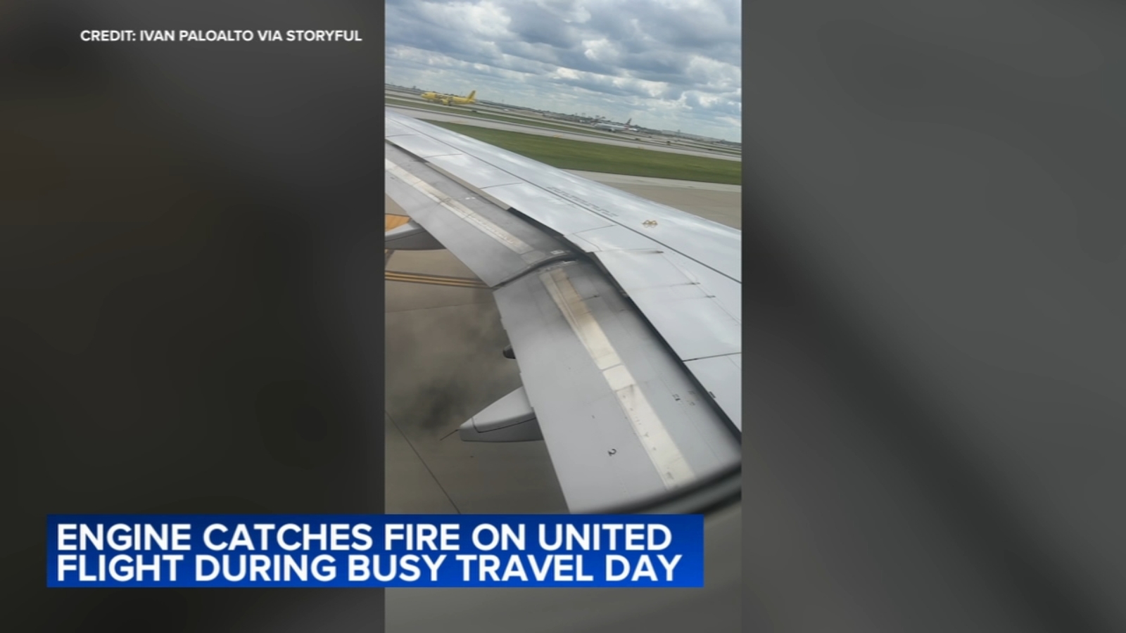 Featured image for United Flight Aborts Takeoff at O'Hare Due to Engine Fire