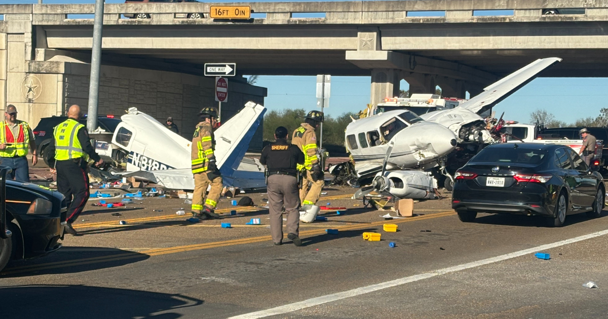 Featured image for Small Plane Crashes on Texas Highway, Injuring Four