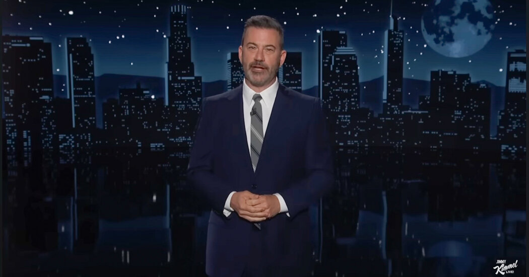 Featured image for Kimmel Clashes with Trump and Celebrates Ratings Surge