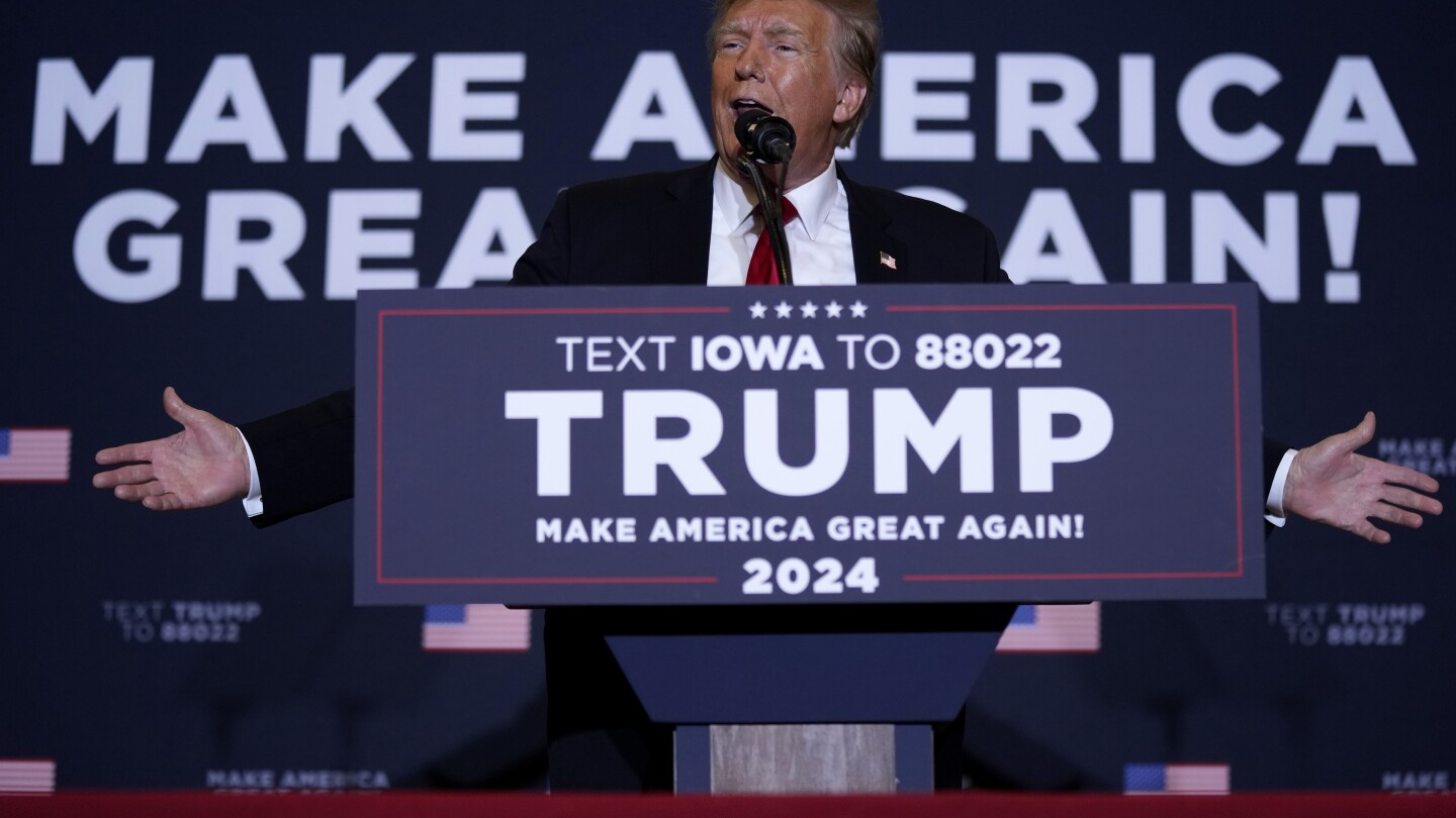 Trump Calls for a Resounding Victory in Iowa as 2024 GOP Primary Looms