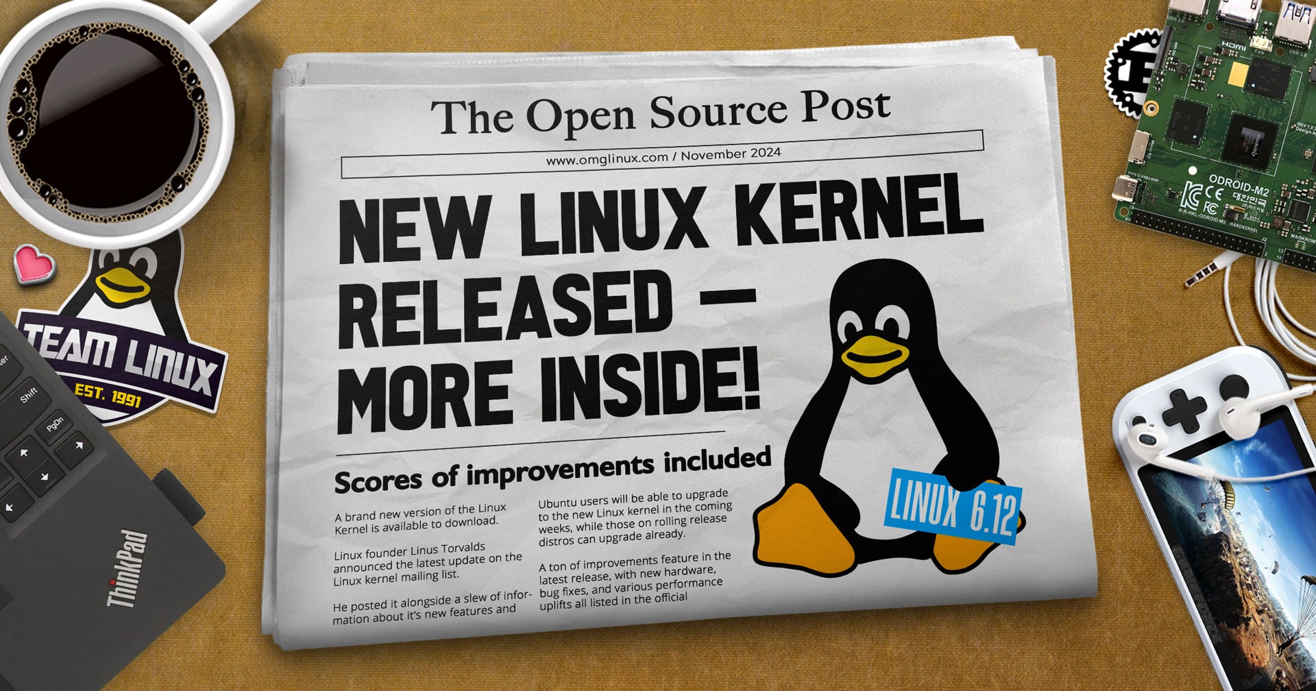 Featured image for Linux Kernel 6.12 Released with Major Updates and Fixes