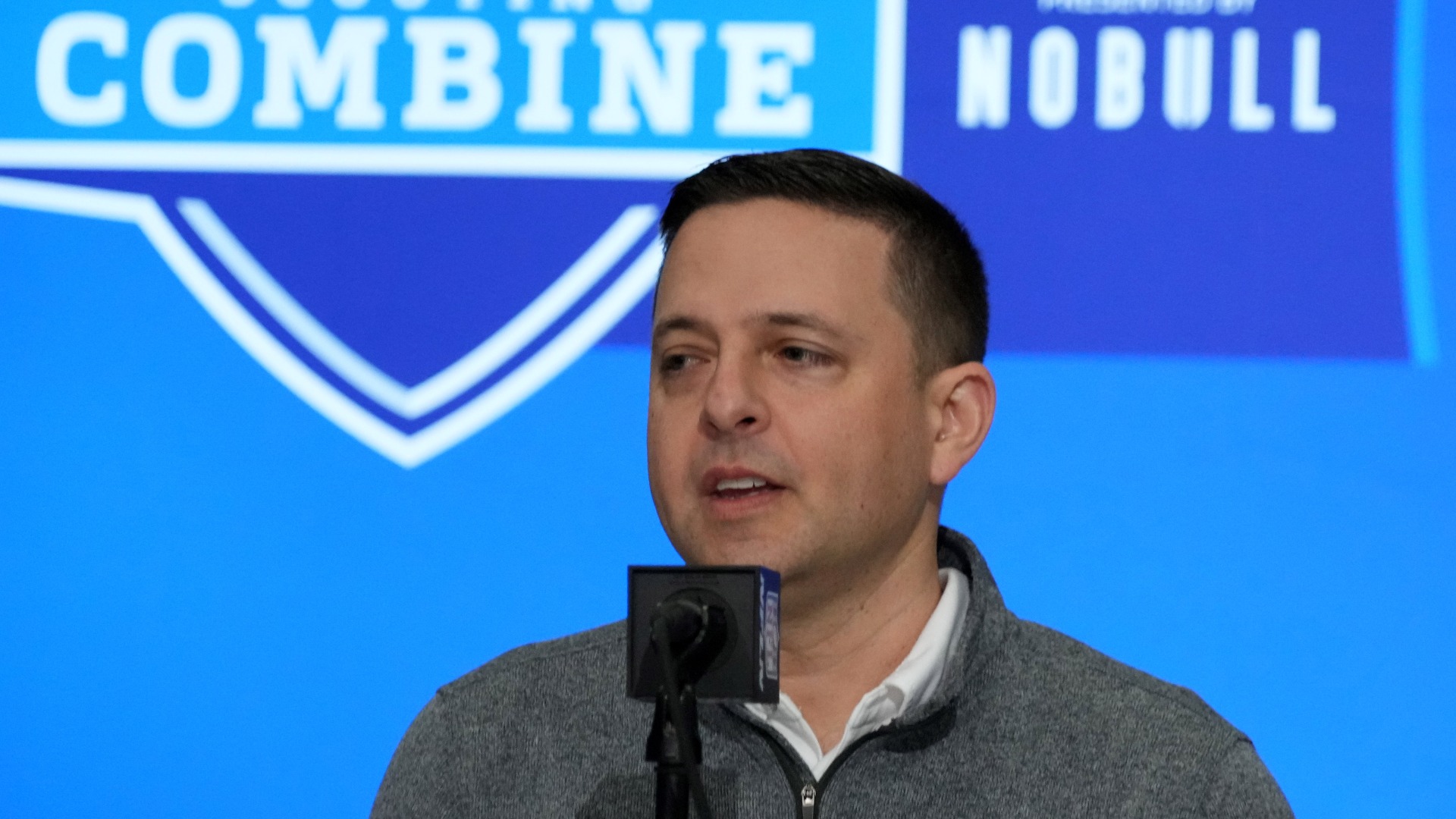 Featured image for "Patriots Open to Trading Back for QB in NFL Draft, Says Jerod Mayo"