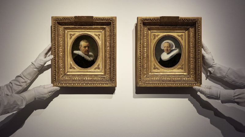 Rare Rembrandt portraits worth millions found in private collection.