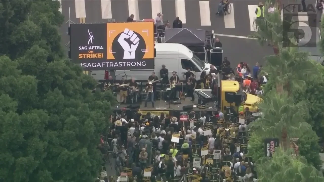 "Solidarity March Unites Striking Actors and Allies in Hollywood"