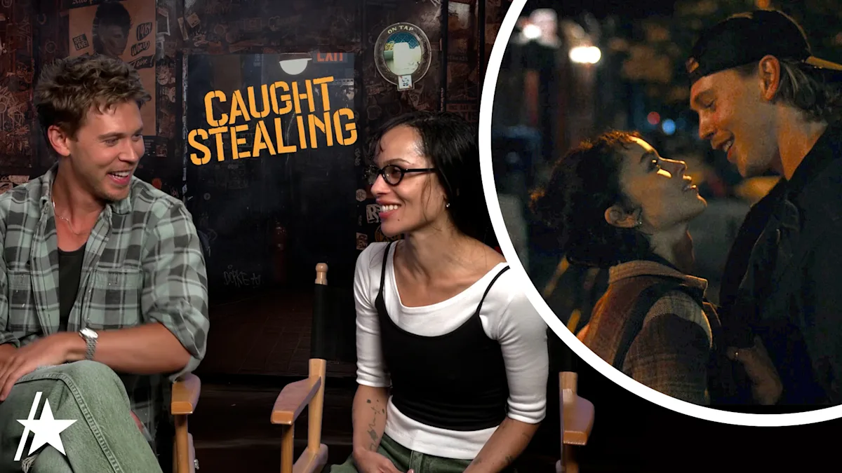 Featured image for Austin Butler and Zoë Kravitz Discuss Chemistry, Cats, and UK Fan Reactions