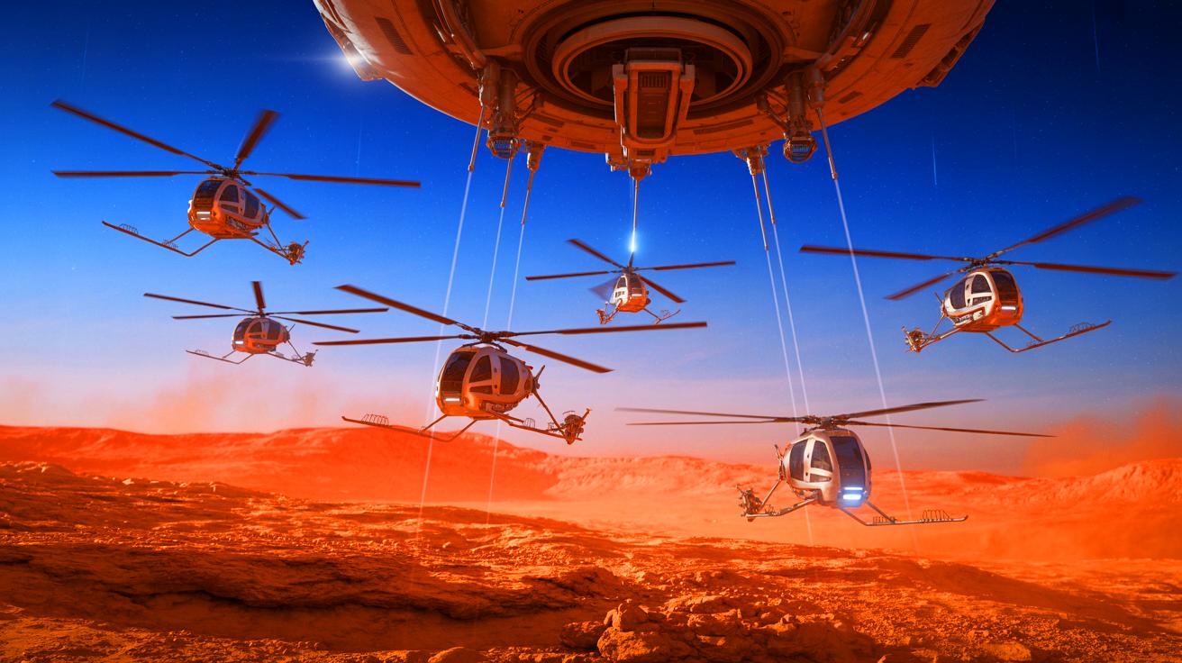 Featured image for NASA's 'Skyfall' Plan: Deploying a Fleet of Mars Helicopters for Aerial Exploration