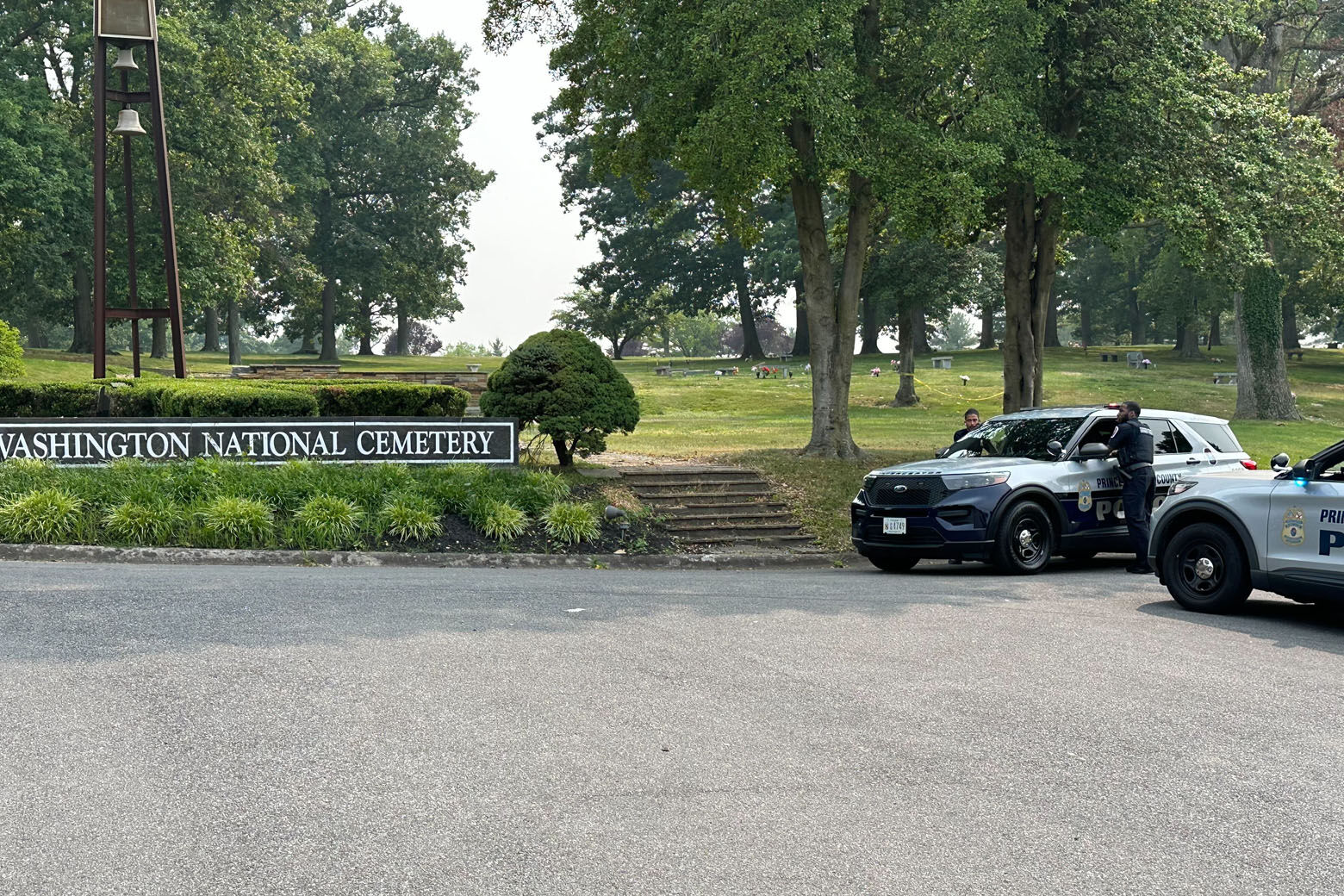 Fatal shooting at Maryland cemetery during funeral service.