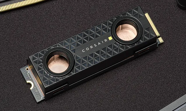 Featured image for "CORSAIR Introduces MP700 PRO: Next-Level PCIe Gen5 M.2 SSD with Enhanced Cooling Choices"