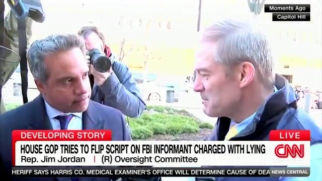 "Republican Congressman Jim Jordan Grilled Over Discredited FBI Informant and Biden Witness"