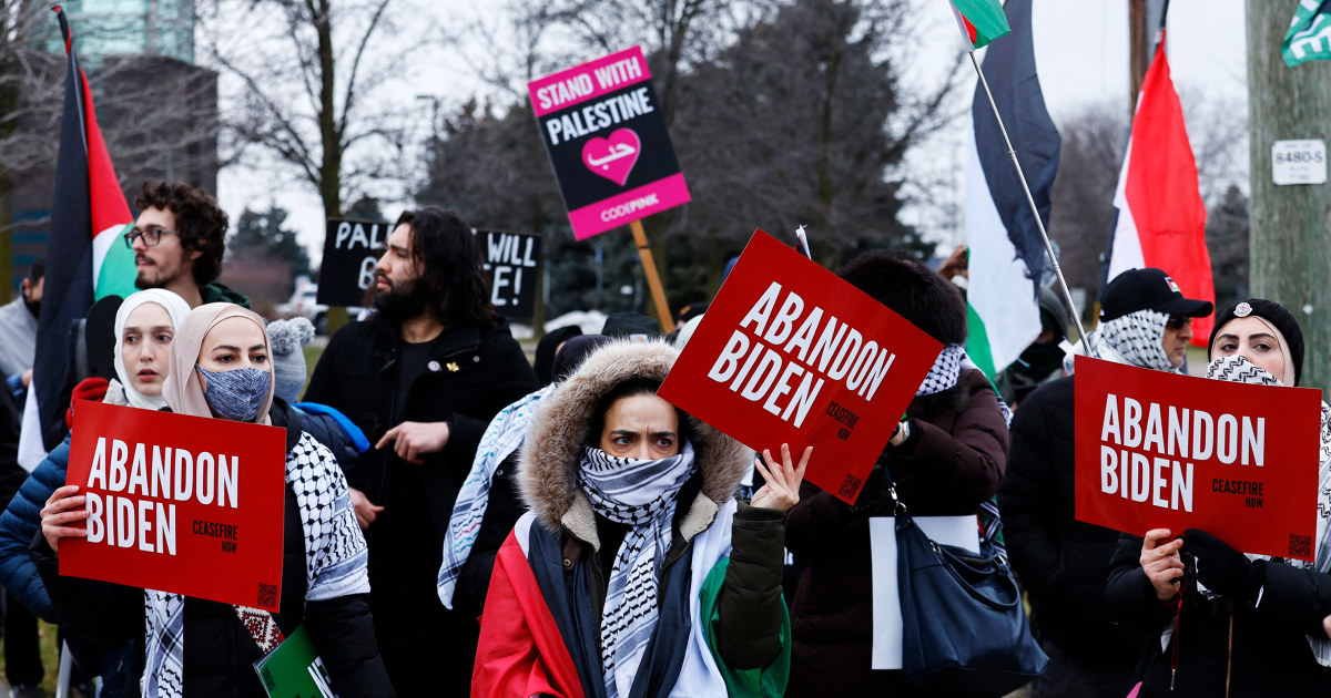 "Michigan Activists Call for Protest Vote Against Biden Over Israel-Gaza Conflict"