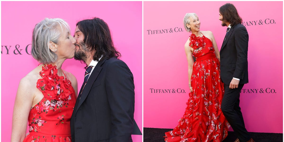 Keanu Reeves and Alexandra Grant's Red Carpet PDA