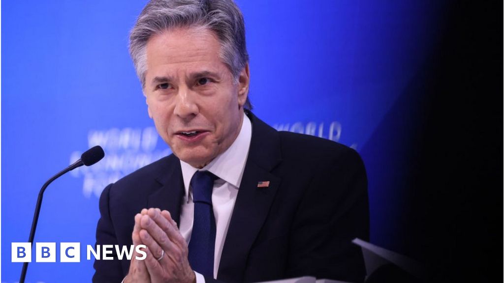 "Blinken's Davos Dilemma: Boeing Plane Critical Failure Strands Secretary"