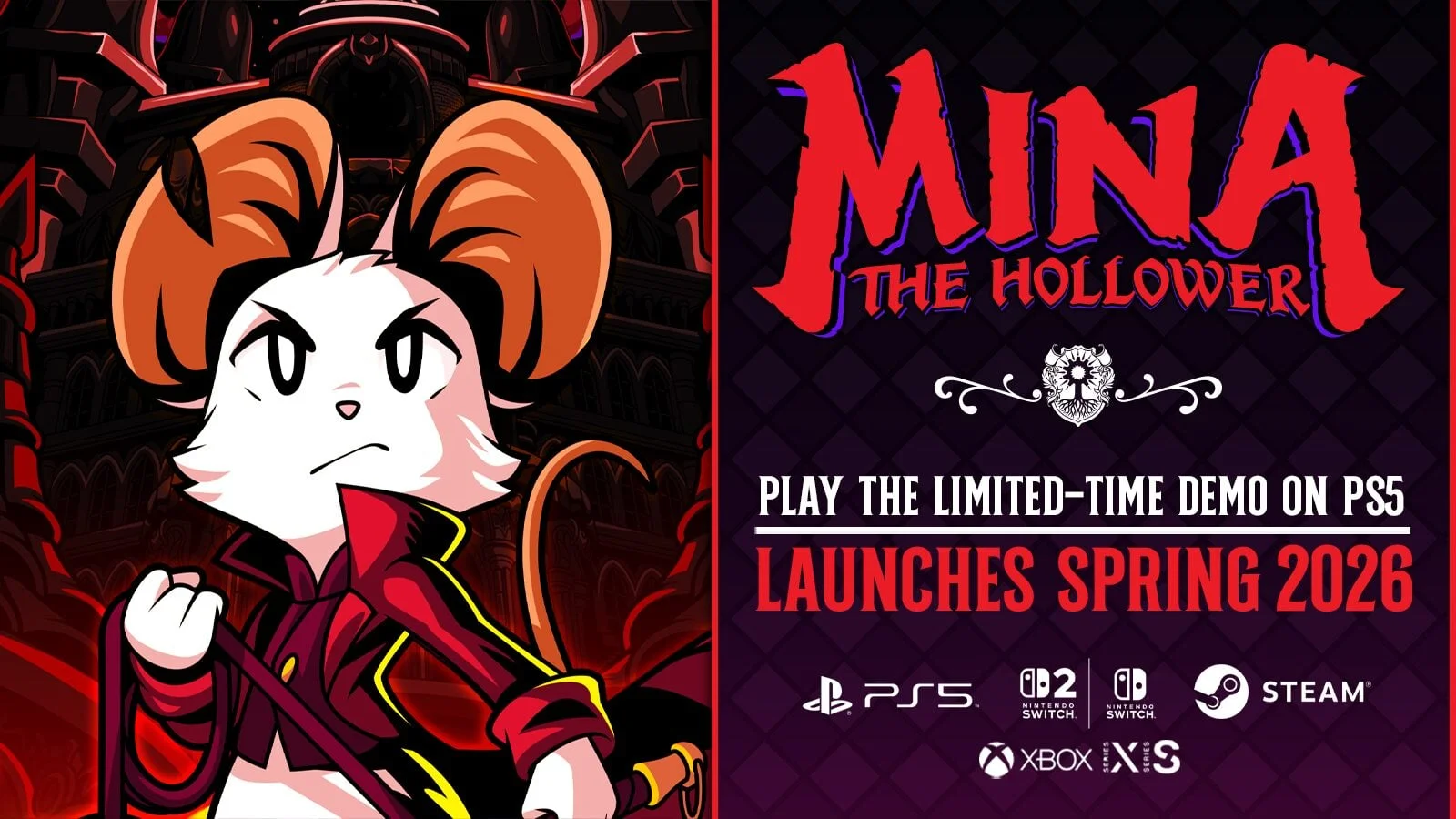 Mina the Hollower Heads to Spring 2026, PS5 Demo Runs Feb 13–27