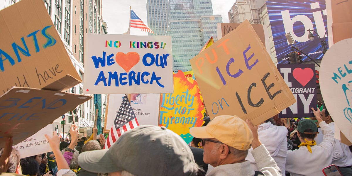 Featured image for No Kings Day Celebrates Democracy Amid Trump’s Reaction