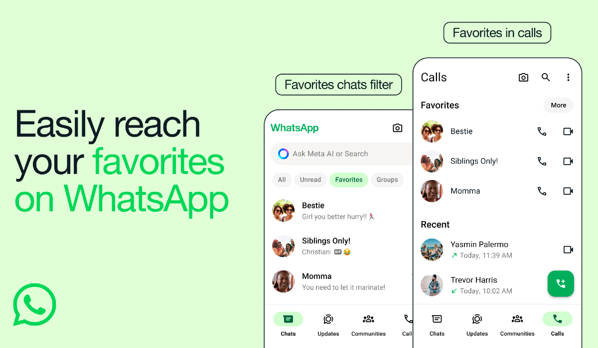 Featured image for WhatsApp Launches 'Favorites' for Quick Access to Key Contacts