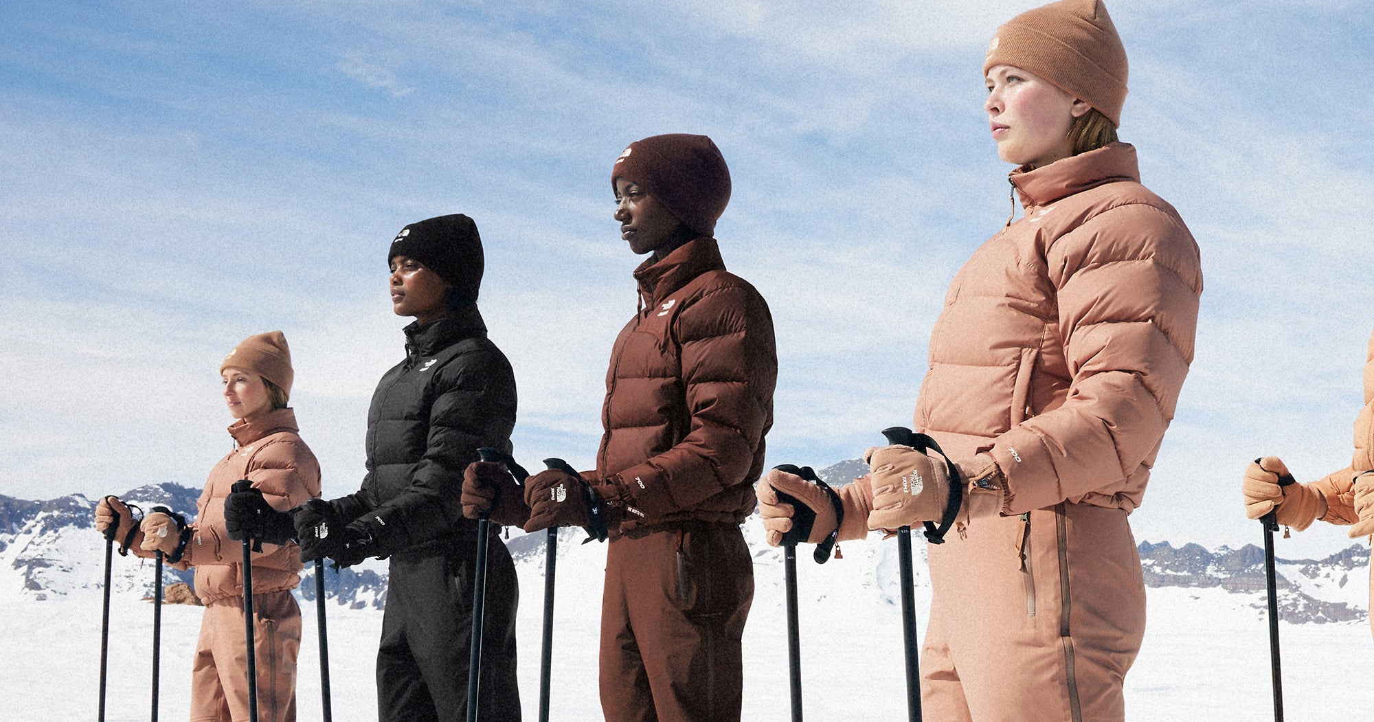 Featured image for Kim Kardashian's SKIMS Teams Up with The North Face for Chic Skiwear