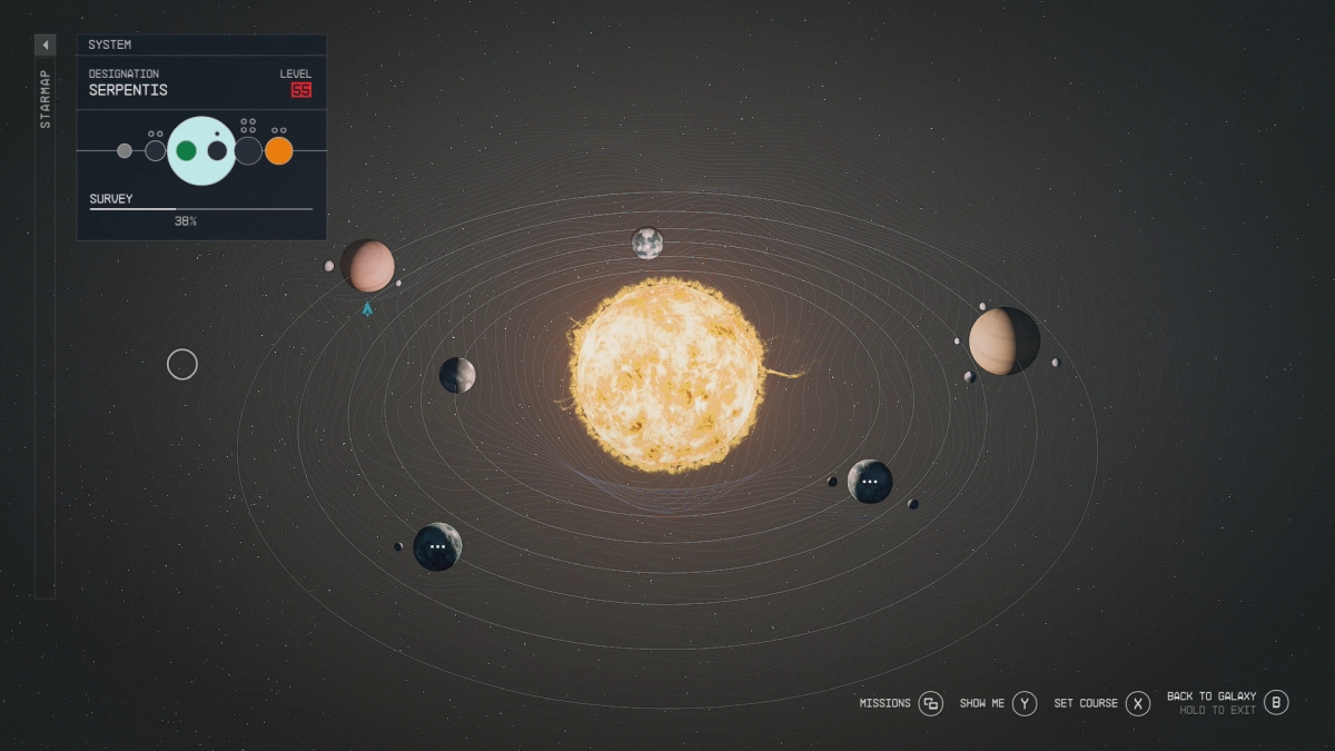 Featured image for Exploring Starfield: Uncovering the Serpentis System and Survey Data on Tau Ceti II