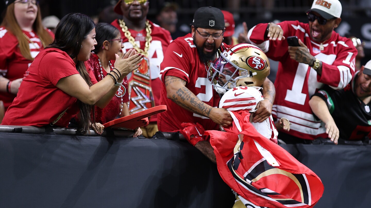 49ers fans dominate Superdome in victory over Saints