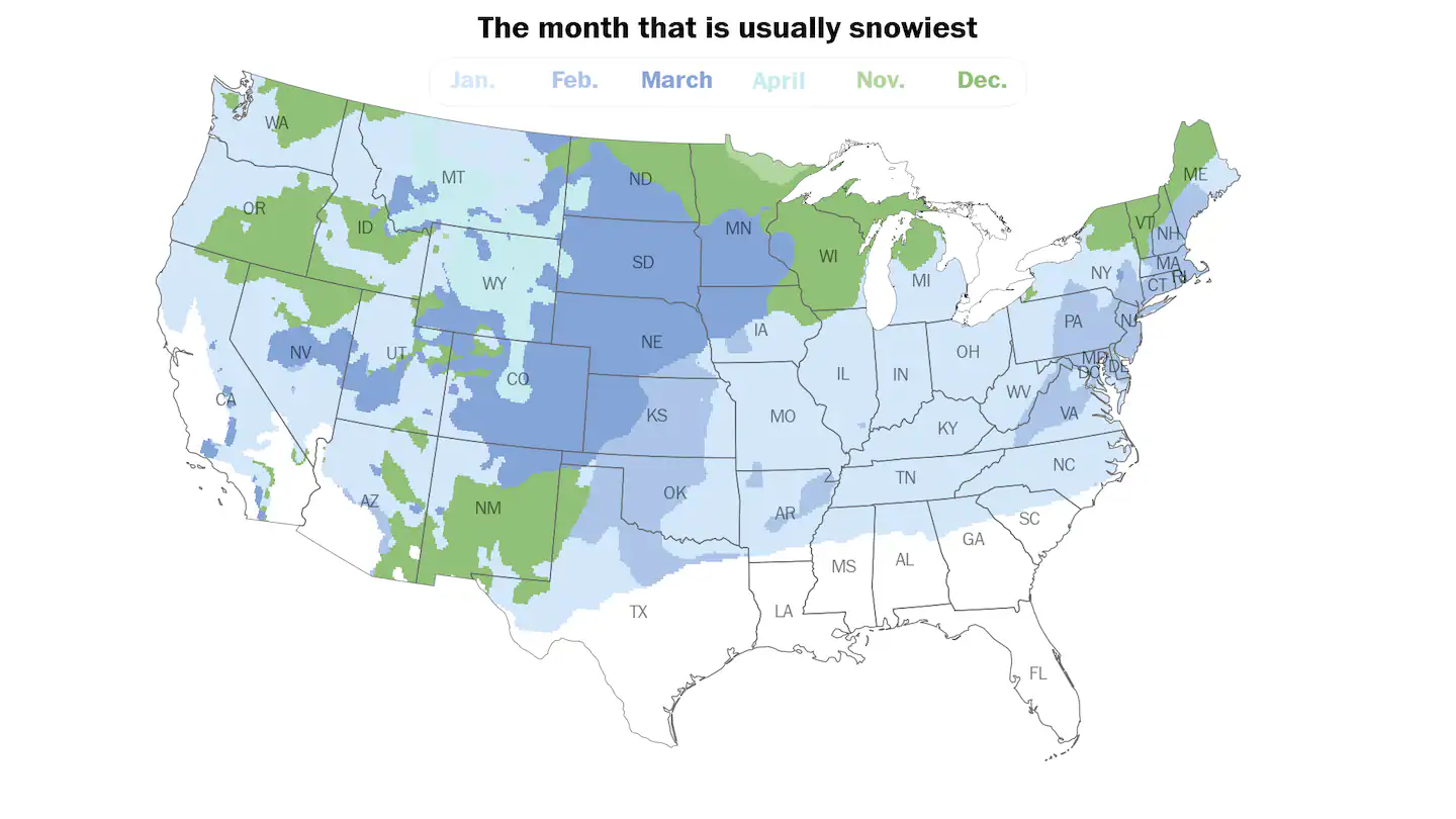 Featured image for Which Month Brings the Most Snow Where You Are?