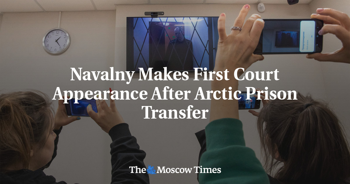"Navalny's First Court Appearance After Siberian Prison Transfer"