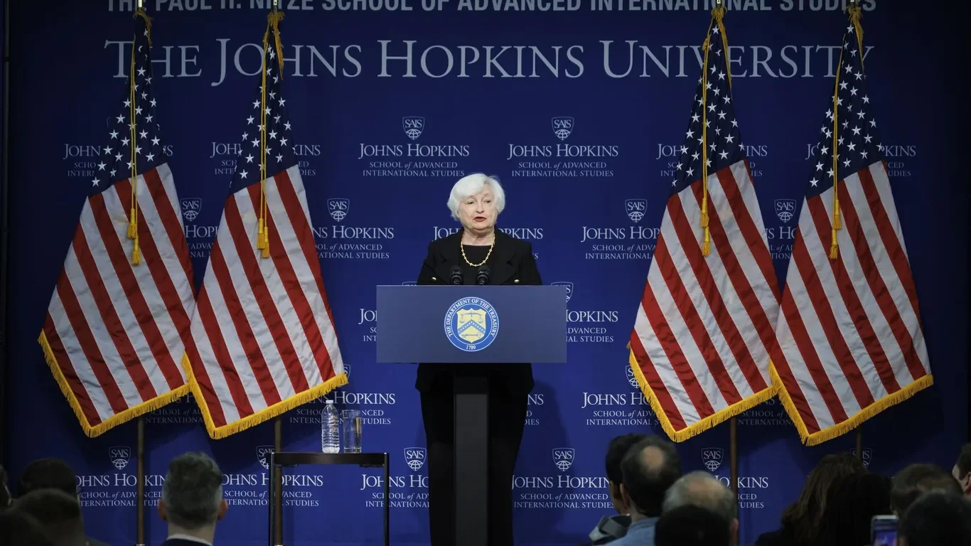 Yellen's warnings on China's economic impact and national security.
