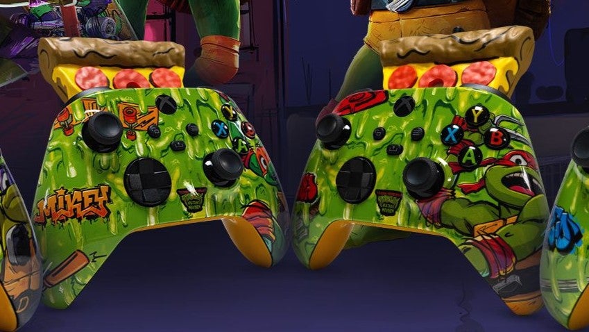 "Microsoft Unveils Pizza-Scented Xbox Controllers in Collaboration with TMNT"