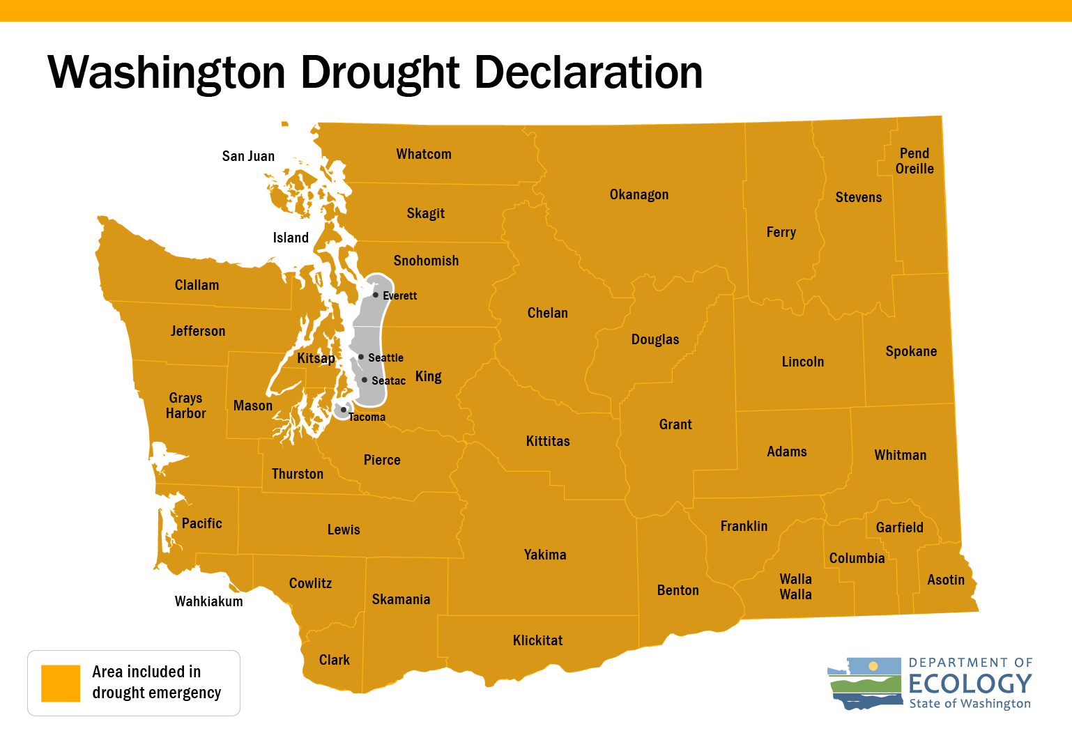 Featured image for Washington State Declares Statewide Drought Emergency