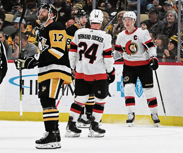 Featured image for Penguins' Tristan Jarry falters in loss to Senators