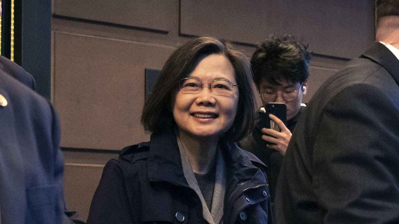 China warns of reprisal as Taiwan's president visits the US