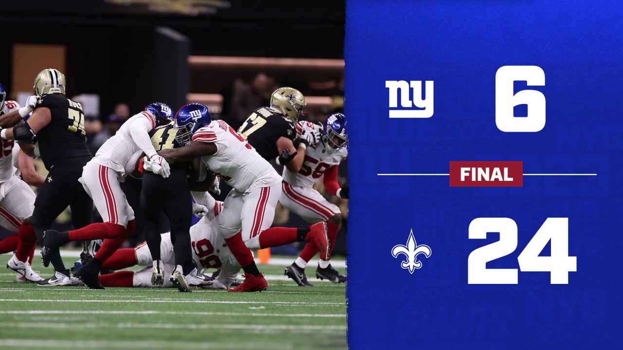 "Instant Analysis: Giants' Reality Check Against Saints"