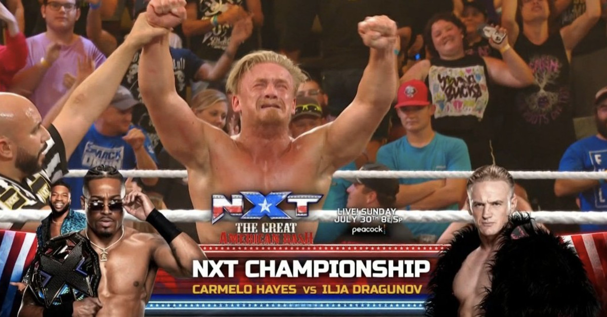 "Carmelo Hayes to Face Ilja Dragunov for NXT Title at The Great American Bash"