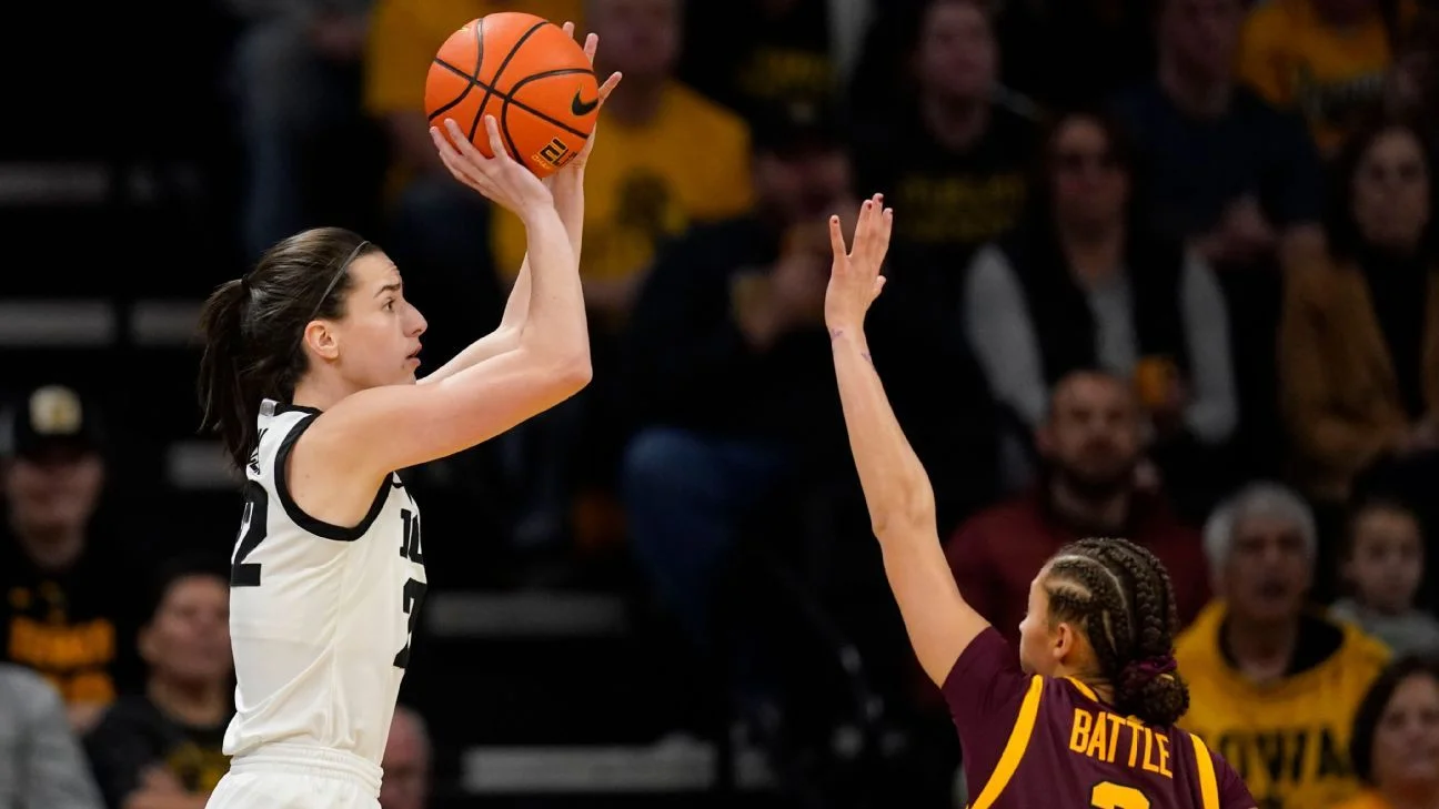 Caitlin Clark Leads No. 4 Iowa to Dominant Win Over Gophers, Climbs Scoring List