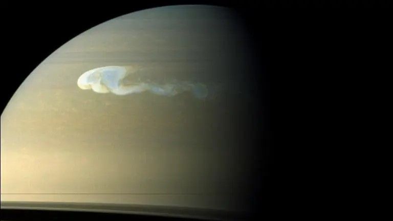 "Seasonal Heat Storms and Energy Imbalance Unveiled on Saturn"
