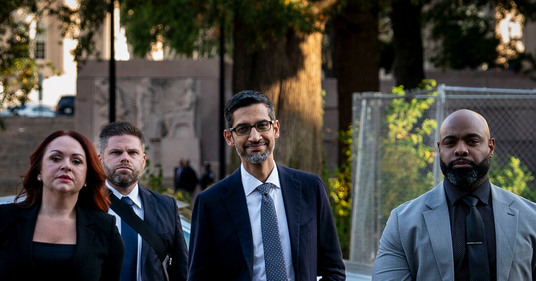 Featured image for "Google CEO Testifies on Improving the Web and Search Monopoly Concerns"