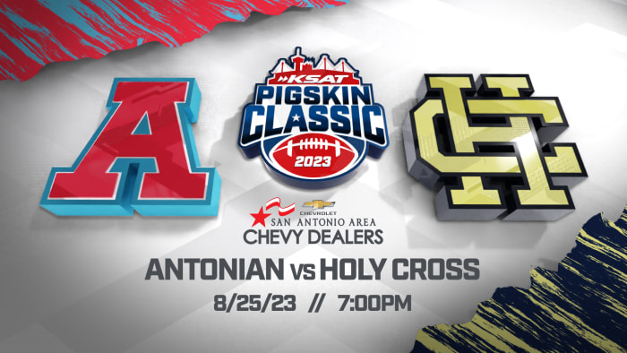 Featured image for "KSAT Pigskin Classic 2023: Antonian Dominates Holy Cross in Game 1"