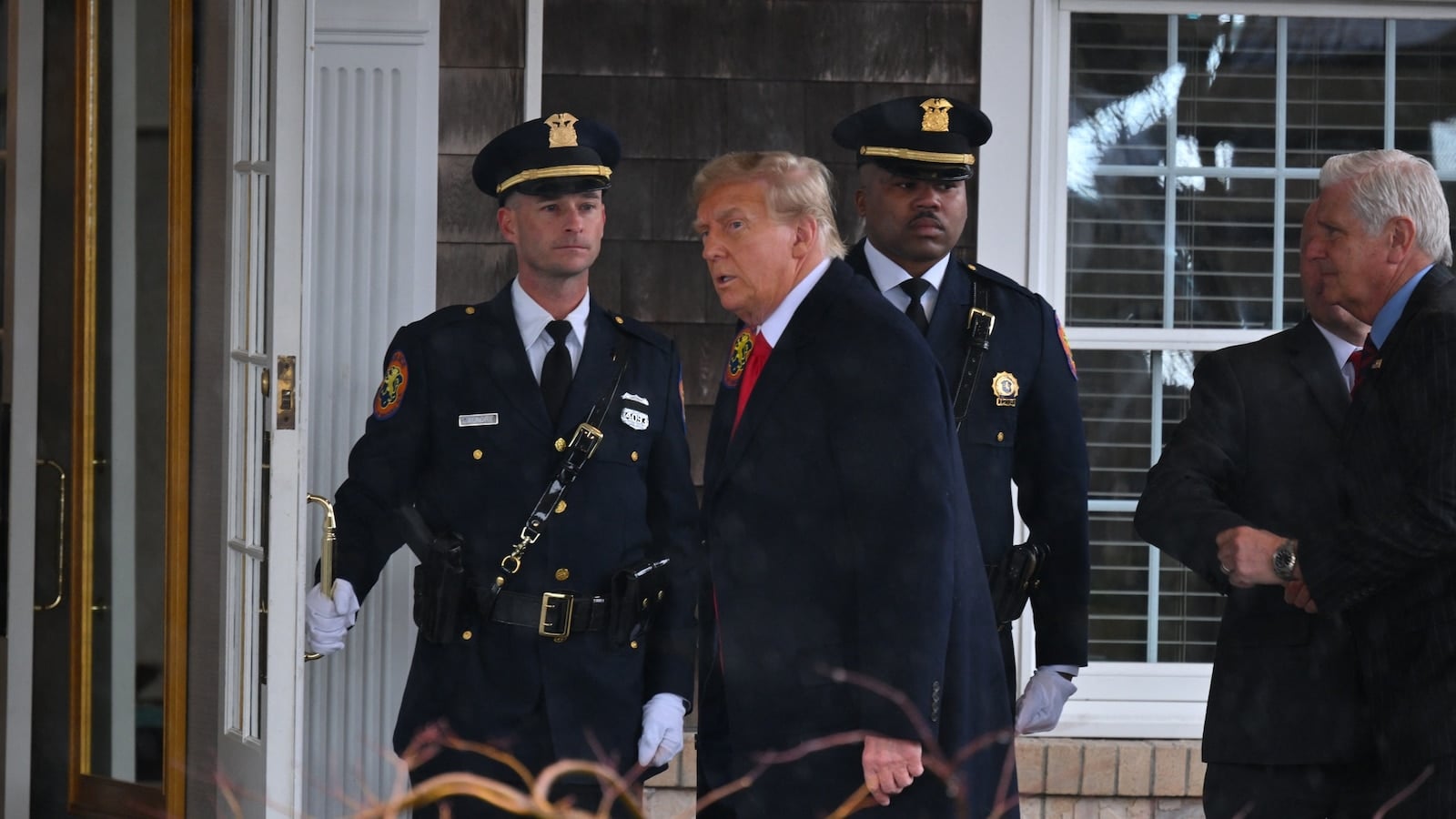 Featured image for "Trump's Presence at Slain NYPD Officer's Wake Sparks Controversy Over Law and Order"