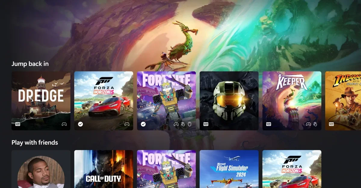Xbox Cloud Gaming previews a console-style UI overhaul for browsers