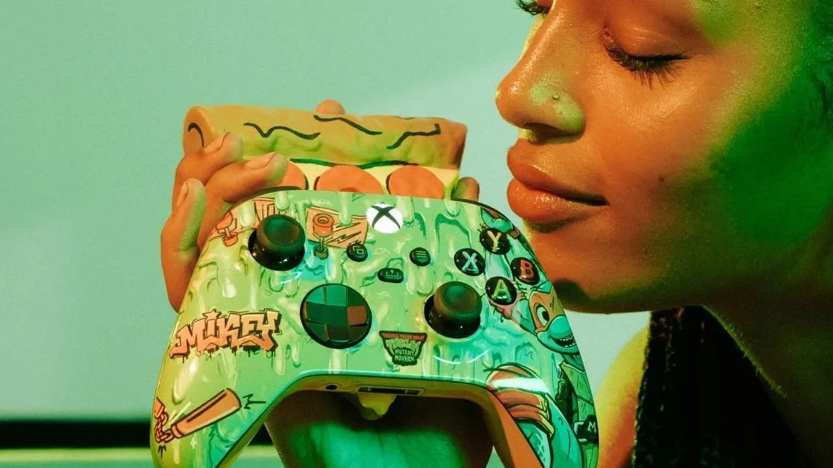 "TMNT Xbox Controller: The World's First Pizza-Scented Innovation by Microsoft"