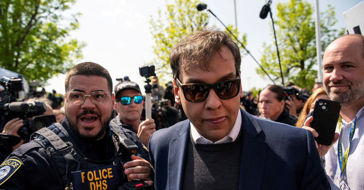 Featured image for George Santos fights to keep bail guarantors' identities secret.