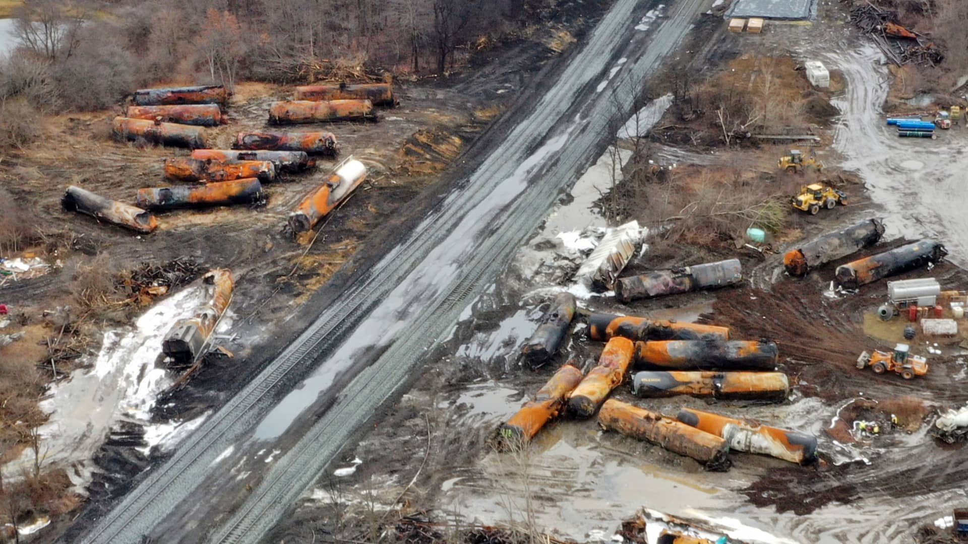 Ohio files lawsuit against Norfolk Southern for East Palestine train derailment.