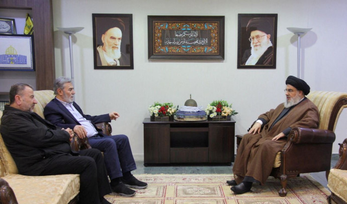 Hezbollah Leader Nasrallah Holds Talks with Hamas and Islamic Jihad in Lebanon