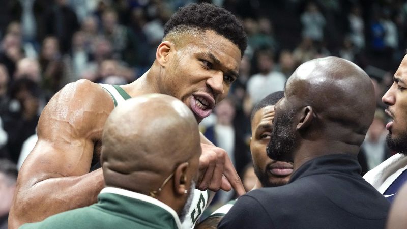 "Giannis Antetokounmpo's Career-High 64 Points and Post-Game Scuffle Steal the Spotlight in Bucks' Victory"