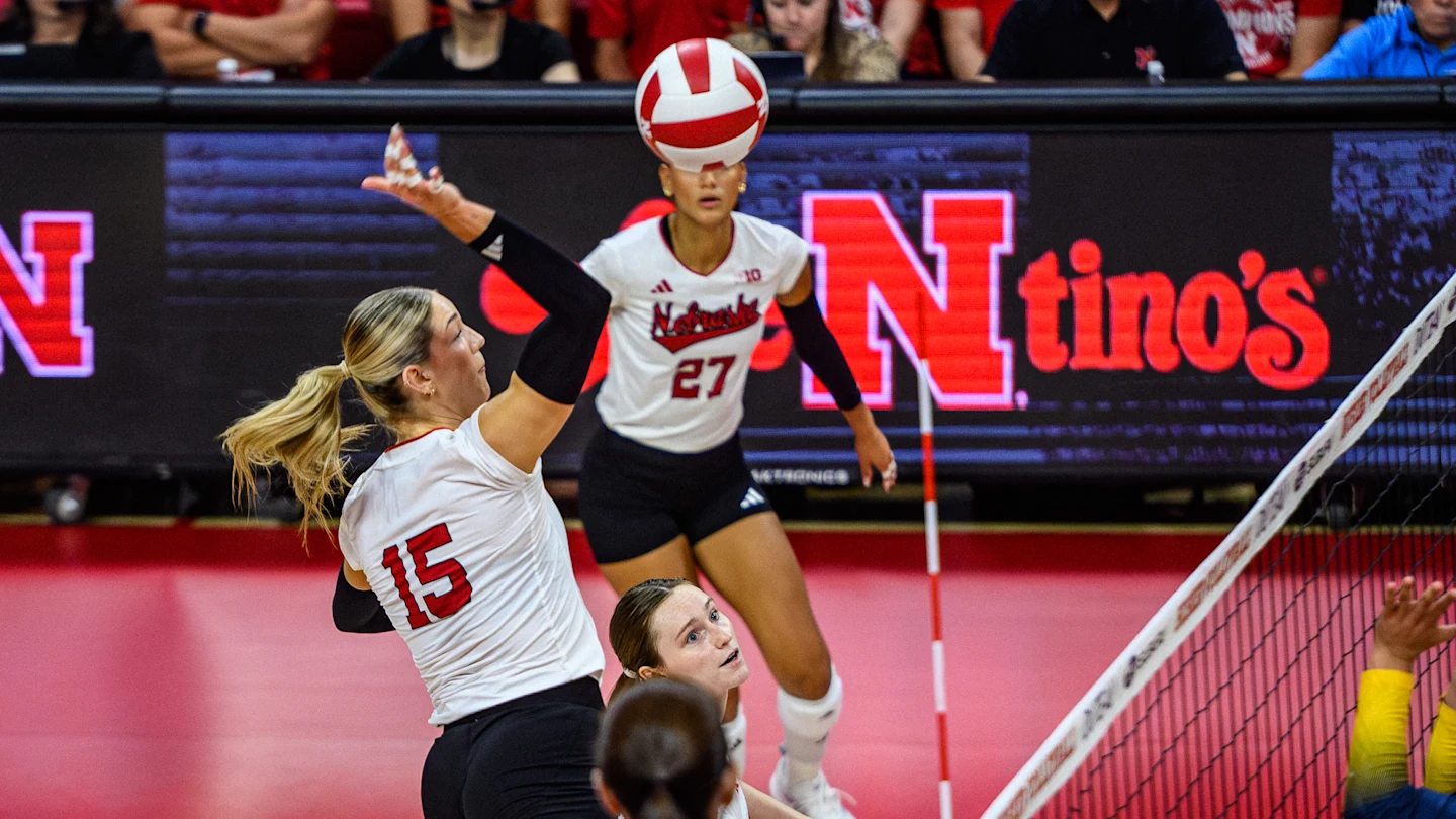 Featured image for Nebraska Volleyball Dominates Maryland in Big Ten Clash