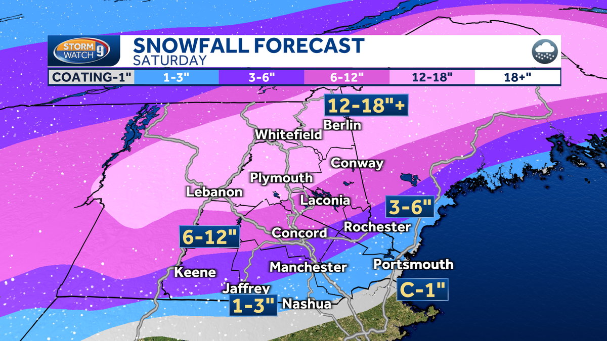 "New Hampshire Braces for Winter Storm with Heavy Snow and Wintry Mix"