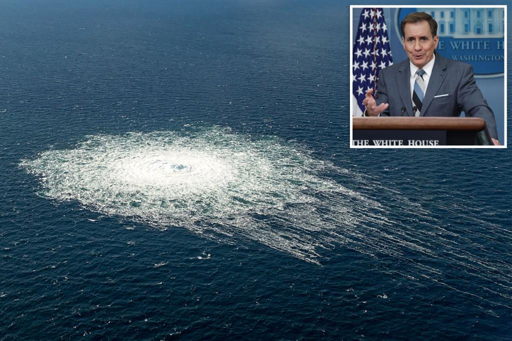 White House Official Calls Nord Stream Pipeline Blasts an Act of Sabotage