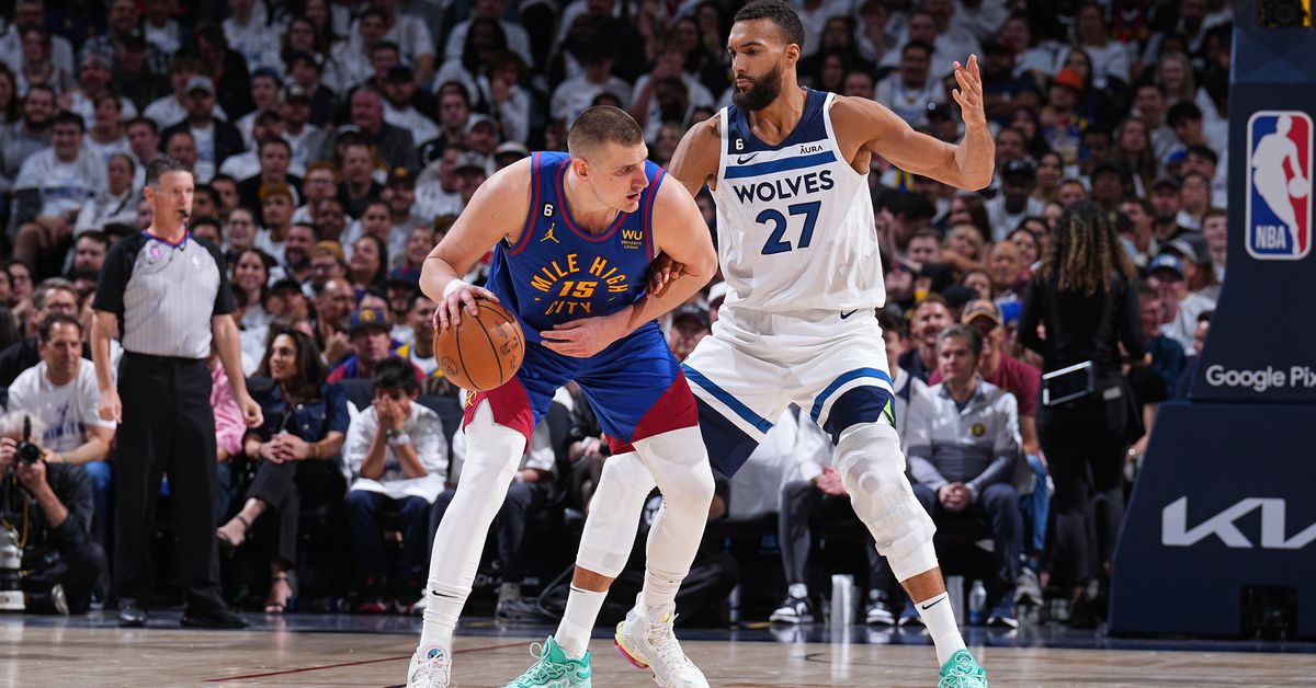 "Timberwolves' Rudy Gobert Questionable to Defend Nuggets' Jokić in Game 2"